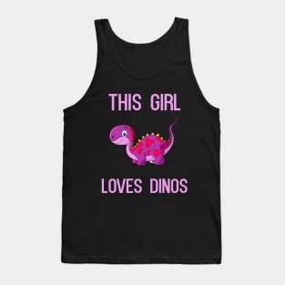 This Girl Loves Dinos Tank Top